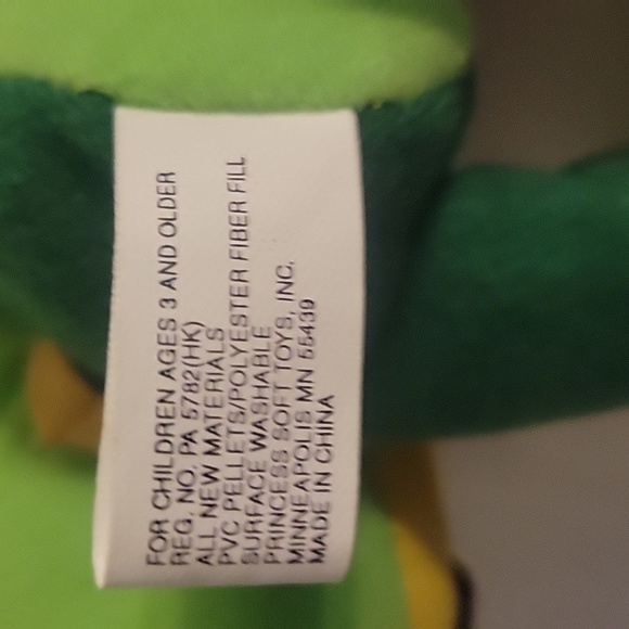 Kellogs Cereal Honey Smacks "Dig Em Frog" 8" Plush Soft Toy Stuffed Animal, 1998 - Picture 6 of 8